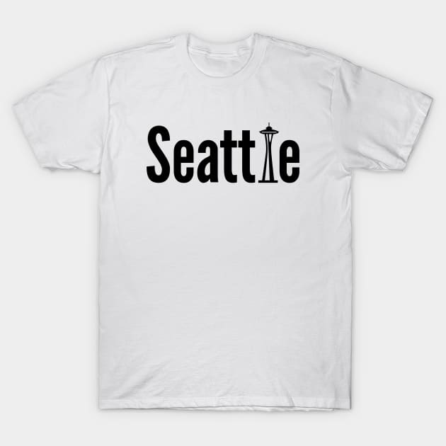 Seattle with space needle T-Shirt by swiftscuba